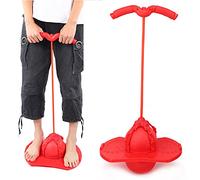 Bnineteenteam Fitness Equipment Ball Kit with Card Cleft Design, Structured Pedal Without Sliding, Extraction Cable for Children's Balance, red/, 4+ Old (Red)