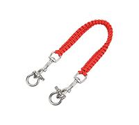 Bnineteenteam Flexible Diving Camera Lanyard,304 Stainless Steel, Corrosion and Rust Resistant, Customer Support, Easily Carry Bulky Camera Equipment, 360° Rotation, with Diving Lanyard, (Red)