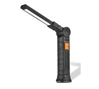 Bnineteenteam Folding Light, Portable 3 in 1 Rechargeable LED Work Light with Magnetic Base, Versatile Illumination for Camping and Emergency Repairs (Black)