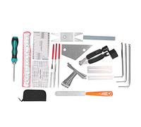 Bnineteenteam Guitar Tool Kit, Stainless Steel Repair Tools for Electric Bass Ukulele Maintenance with 45 Pieces and Portable Storage Bag