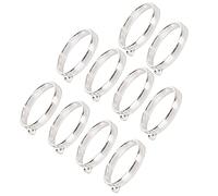 Bnineteenteam Jewelry Making Findings, Alloy Round Pendants with 10PCS Hollow Frame Blanks for DIY Necklace Bracelet Keychain Craft Projects (Type 1)
