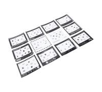 Bnineteenteam Photo Stickers 12pcs 3 Inch PET Decorative Border Frame Stickers for DIY Scrapbook Photo Album Memory Book Craft