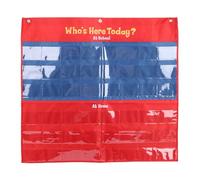 Bnineteenteam Pocket Chart for Classroom, Lightweight Polyester Attendance Tracker with 48 Tag Slots for Organized Student Engagement