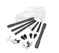 Bnineteenteam RC Body Mount Post,RC Car Front Rear Metal Carbon Fiber Shell Columns Upgrade Parts for Axial SCX10 90046 90047 1/10 RC Car(black)