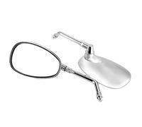 Bnineteenteam Set of Rear Motorcycle Views, Collision and Durable Material for Universal Adaptation, Chrome Color and Elegant Design
