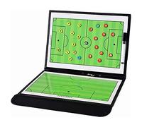 Bnineteenteam Soccer Coaching Board, Magnetic Football Clipboard Foldable Double Sides with Pen for Training and Teaching