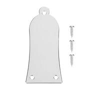 Bnineteenteam Truss Rod Cover,3 Holes Metal Truss Rod Cover with Screws for Guitar Bass (Black,Silver,Gold)(silver) Musical Instrument Accessories