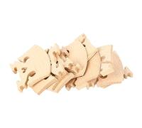 Bnineteenteam Violin Bridge, 10PCS Heart Shape Maple Wood Replacement for 4/4 Violins for Baroque Style Musicians String Instruments (Wood Color /)