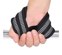 Bnineteenteam Weight Lifting Wrist Strap Deadlift Wrist Straps, Improve Performance in Powerlifting Exercises, Gym Fitness Bodybuilding Equipment, with Non Slip Rubber Band for Weight Lifting (S size)
