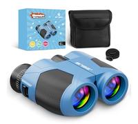 BNISE Kids Binoculars 10x25 Compact for Adults Bird Watching Travel Blue