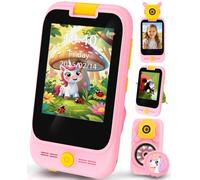 BNISE Kids Smart Phone Toys Cell Phone 32GB Card 100X Microscope Lens