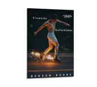 BNJYOPL Benson Boone Fireworks & Rollerblades Album Cover Personalized Art Poster Canvas Poster Wall Art Decor Living Room Bedroom Decoration Posters 12x18inch(30x45cm) Frame-style