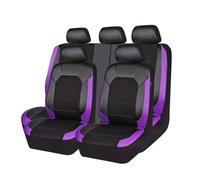 Bnkwrqotydp 9 Pcs Seat Covers for Suzuki Ignis I MH 2003 2004 2005 2006 2007 2008, Leather Car Seat Cover Full Set Breathable Durable All Weather Bench Protector Interior Accessories,Purple