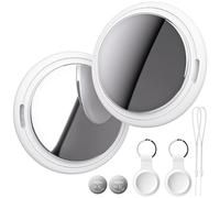 Bnlei Air Tracker Tag Works with Apple Find My (iOS Only) Includes Replaceable Battery, Bluetooth Smart Item Locator Key Finder for Keys, Luggage, Wallet, Car, Bicycle (2-Pack-White)