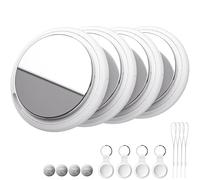 Bnlei Air Tracker Tag Works with Apple Find My (iOS Only) Includes Replaceable Battery, Bluetooth Smart Item Locator Key Finder for Keys, Luggage, Wallet, Car, Bicycle (4-Pack-White)