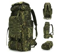BNMJVJL 70L Hiking Backpack Military Tactical Camping Adjustable waterproof Climbing Sport Bags, Camo, 10 x 15 x 29 inches