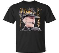 BNMKHCXSDRT Pink Beautiful Trauma World Tour Black T-Shirt Hemden(XX-Large)