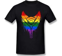 BNMKHCXSDRT Ratchet Clank Quartu Gadgebots Game Tshirts for Men Deadlocked Pride Stencil Funny Crewneck Cotton T Shirt 2020 Black(X-Large)