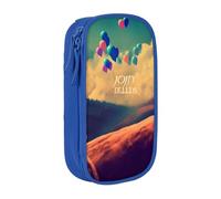 bnmklda Follow_Your_Dreams Printed Large - Capacity Double - Layer Pencil Case Blue - Large Capacity Pen Case for School & Office Supplies