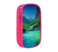 bnmklda Natural Wonders Printed Large - Capacity Double - Layer Pencil Case Pink - Large Capacity Pen Case for School & Office Supplies