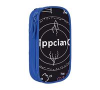 bnmklda Physics Print Art Printed Large - Capacity Double - Layer Pencil Case Blue - Large Capacity Pen Case for School & Office Supplies
