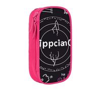 bnmklda Physics Print Art Printed Large - Capacity Double - Layer Pencil Case Pink - Large Capacity Pen Case for School & Office Supplies
