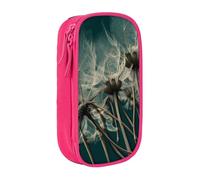bnmklda Weed Printed Large - Capacity Double - Layer Pencil Case Pink - Large Capacity Pen Case for School & Office Supplies
