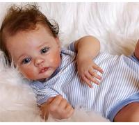 BNNPUU Reborn Babies Dolls Sunny 19 inch Realistic Newborn Girls Lifelike Real Baby Open Eye Softness Cloth Body that Look Cute Toddler