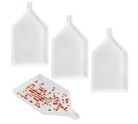 Bnnrjia 4 Pcs Diamond Art Painting Trays, Plastic Reusable Bead Sorting Rhinestone Gems Nail Arts Plate Cross Stitch Dotting Accessories Tools Storage Containers Tray