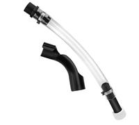 Bnojjellol Workshop Refilling Hose Set, 38 Cm Clear Curved Filler Hose | Threaded Connector and Pouring Nozzle for Garage Refilling Tasks, Workshop Setup and Transfer Work Accessory