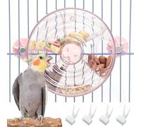 BNOSDM Bird Foraging Toy Creative Feeder Systems with Seed Food Rotating Wheel for Enrichment & Training Parrot Puzzle Toys Ideal for Small and Medium Cockatiel Parakeet Conure