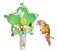 BNOSDM Bird Foraging Toys Feeders Bird Toys Parakeet Bird Cage Spinning Toys Bird Enrichment Toy for Parrot Green Cheek Conure Cockatiel Indian Ringneck African Grey Little Birds (Green)