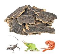 BNOSDM Reptile Cork Bark Substrate 24oz Lizard Bedding for Habitat Natural Flat Cork Wood Bulk Terrarium Reusable Bark Pieces for Chameleon, Ball Python, Crested Gecko, Spider, Tortoise, Tree Frog
