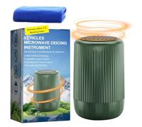 BNOYONERAS Portable Car Defroster Demister Electric Snow Ice Scraper Microwave Ice Melting System for Fast and Safe Snow Removal, Winter Vehicle Protection, No-Radiation Auto Deicer, Green