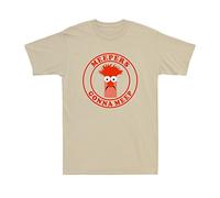 bnq Beaker Meepers Gonna Meep Cartoon Humor Men's Cotton Short Sleeve T-Shirt-L Black