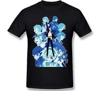 bnq Men's T-Shirt Persona 3 Suitable for Men and Women Short Sleeve Casual Tees Shirts-M Black