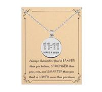 BNQL 11 11 Make a Wish Necklace 11 11 Angel Numbers Necklace Make A Wish Gift Jewelry for Women Girls (11:11 Necklace)