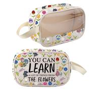 BNQL Alice Flowers Cosmetic Bag Wonderland Flowers Gifts You Can Learn a Lot Of Things From The Flower Alice Makeup Bag Gifts