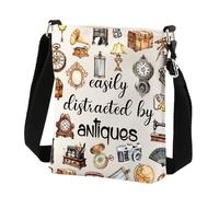 BNQL Antique Crossbody Bag Easily Distracted By Antiques Lover Gifts Funny Antique Gifts Antique Collector Gifts Cell Phone Purse