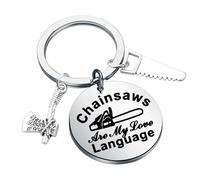 BNQL Arborist Keychain Arborist Gift Chainsaw Gifts Keychain Chainsaws Are My Love Language Carpenter Gifts Arborist Key Rings