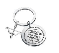 BNQL Archery Gift Keychain Archery Gifts for Archery Lovers Bow Hunting Gifts Hunter Gifts Keyring Archery Coach Keychains