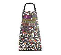 BNQL Art Apron with Pockets Painting Artist Gifts for Art Lover Art Heals Life Artist Apron for Art Teacher Student Painter