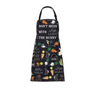 BNQL Bunny Rabbit Apron Bunny Easter Gift Rabbit Bunny Gifts For Bunny Rabbit Lovers Don't Mess With The Bunny Chef BBQ Apron