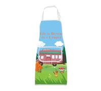 BNQL Camper Apron Camper Gift Camping Lovers Gifts Life is Better In a Camper Cooking Apron Camping Apron with Pockets