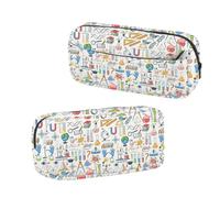 BNQL Chemistry Pencil Case with Zipper Science Gift Chemistry Teacher Gifts for Chemist Science Cosmetic Makeup Bag Organizer
