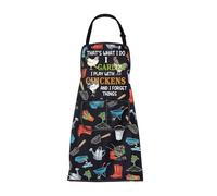 BNQL Chicken Apron That's What i Do i Garden i Play With Chickens And i Forget Things Chicken Farmer Gifts Gardening Lover Gifts
