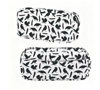 BNQL Crow Pencil Case Black Bird Gifts Crows Animal Lover Gifts Bird Lover Gifts Birdwatching Gift Crow Stationery Bag Organizer