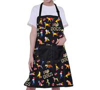 BNQL Cute Dog Apron - Waterproof & Cooking Apron for Dog Groomer & Trainer Gifts