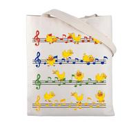 BNQL Cute Duck Lover Gifts Tote Bag Duck Gifts Funny Duck Tote Bag Duck Owner Gift Duck Farmer Gift Duck Canvas Tote Bag (Duck Tote Bag)