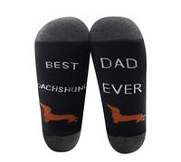 BNQL Dachshund Socks Best 2 Pairs Best Dachshund Dad Ever Crew Socks Dog Owner Gifts Dachshund Lover Gifts for Women (Dachshund Dad)